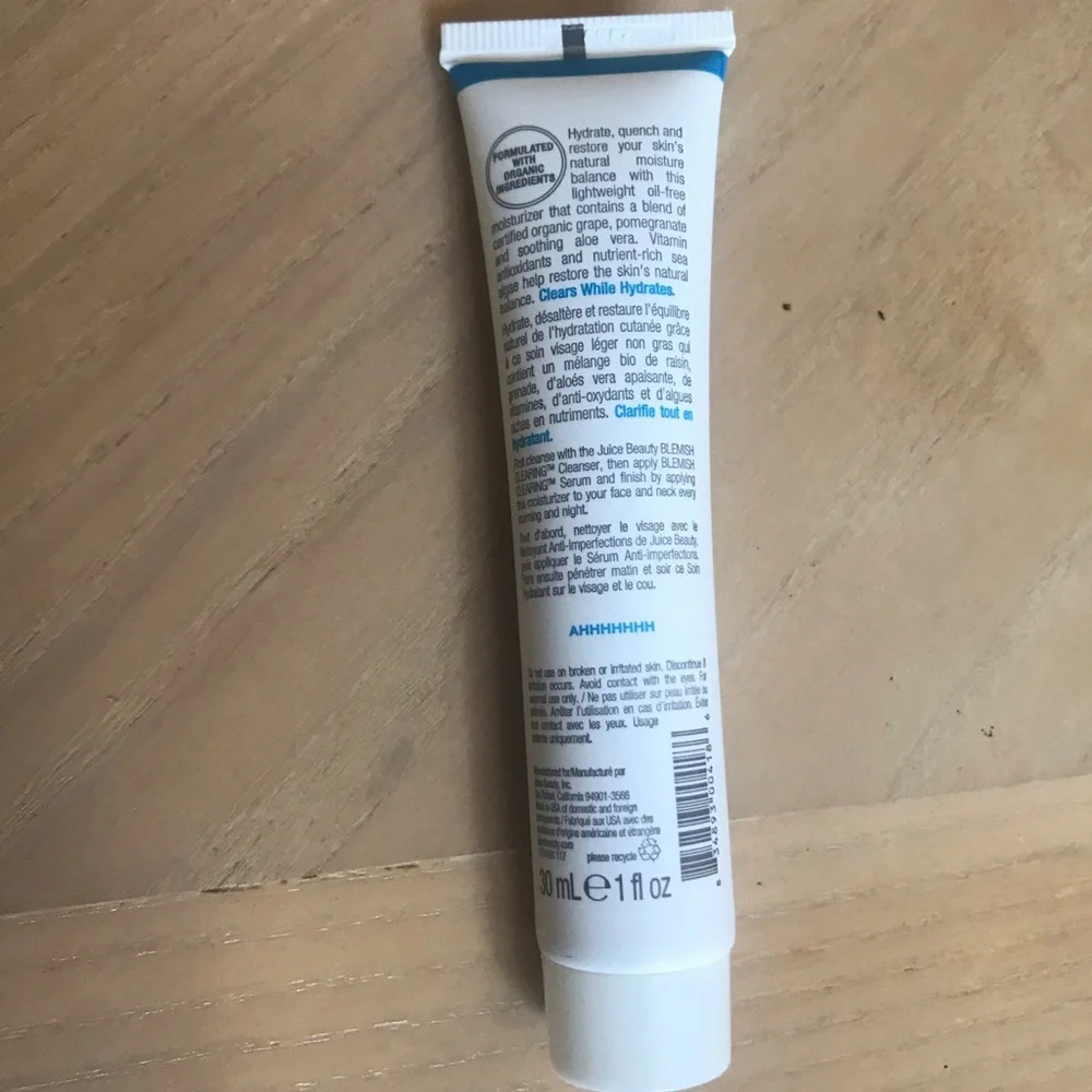 JUICE BEAUTY Oil-Free Moisturizer 30 mL/1 fl oz. NEW NWT